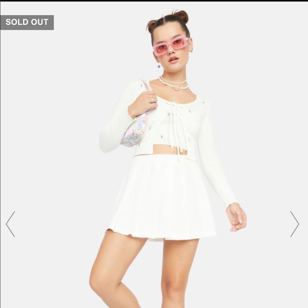 Dollskill Floral Open Cardigan
